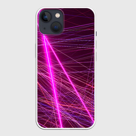 Чехол для iPhone 13 с принтом ЛАЗЕРЫ | LASERS ,  |  | Тематика изображения на принте: abstract | geometry | geometry stripes | laser | lasers | texture | абстракция | геометрические полосы | геометрия | лазер | лазеры | текстура