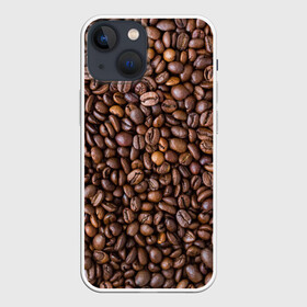 Чехол для iPhone 13 mini с принтом Кофемания ,  |  | Тематика изображения на принте: black | coffee | coffee beans | coffeemania | roasted | жареные | зерна | кофе | кофейные | кофемания | черные