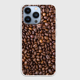 Чехол для iPhone 13 Pro с принтом Кофемания ,  |  | Тематика изображения на принте: black | coffee | coffee beans | coffeemania | roasted | жареные | зерна | кофе | кофейные | кофемания | черные