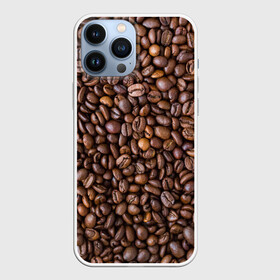 Чехол для iPhone 13 Pro Max с принтом Кофемания ,  |  | Тематика изображения на принте: black | coffee | coffee beans | coffeemania | roasted | жареные | зерна | кофе | кофейные | кофемания | черные