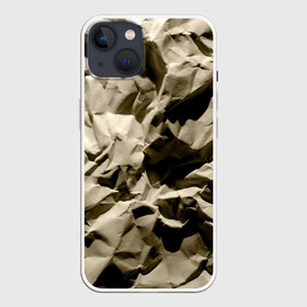 Чехол для iPhone 13 с принтом Мягкая мятая бумага ,  |  | crumpled | gray | packaging | paper | soft | texture | wrinkled | бумага | мягкая | мятая | помятая | серая | текстура | упаковочная