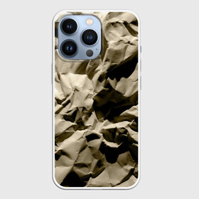 Чехол для iPhone 13 Pro с принтом Мягкая мятая бумага ,  |  | crumpled | gray | packaging | paper | soft | texture | wrinkled | бумага | мягкая | мятая | помятая | серая | текстура | упаковочная