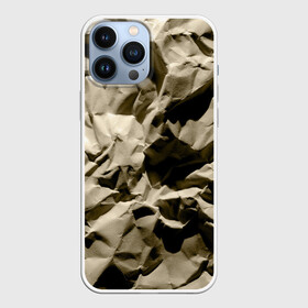 Чехол для iPhone 13 Pro Max с принтом Мягкая мятая бумага ,  |  | crumpled | gray | packaging | paper | soft | texture | wrinkled | бумага | мягкая | мятая | помятая | серая | текстура | упаковочная