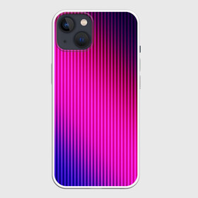 Чехол для iPhone 13 с принтом Фиолетово малиновый градиент ,  |  | градиент | малиновый | модный | полосатый | современный | фиолетовый