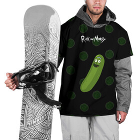 Накидка на куртку 3D с принтом Rick Pickle , 100% полиэстер |  | morty | pickle | ram | randm | rick | rick and morty | злой морти | злой рик | морти | мультфильмы | огурец | портал рик и морти | рик | рик и морти | рик огурец | рик огурчик | сыендук