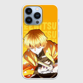 Чехол для iPhone 13 Pro с принтом Зеницу Агацума ,  |  | Тематика изображения на принте: anime | demon slayer | kimetsu no yaiba | zenitsu agatsuma | аниме | зеницу агацума | клинок | клинок рассекающий демонов | манга | рассекающий демонов