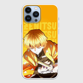 Чехол для iPhone 13 Pro Max с принтом Зеницу Агацума ,  |  | Тематика изображения на принте: anime | demon slayer | kimetsu no yaiba | zenitsu agatsuma | аниме | зеницу агацума | клинок | клинок рассекающий демонов | манга | рассекающий демонов