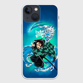 Чехол для iPhone 13 mini с принтом Тандзиро Камадо с мечом ,  |  | anime | demon slayer | kimetsu no yaiba | tanjiro kamado | аниме | клинок | клинок рассекающий демонов | манга | рассекающий демонов | танджиро | тандзиро камадо