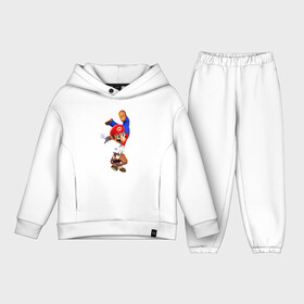 Детский костюм хлопок Oversize с принтом Goomba Hit ,  |  | goomba | mario | mashrom | nintendo | switch | гриб | гумба | марио | нинтендо | свитч