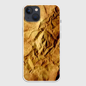 Чехол для iPhone 13 с принтом Старая мятая бумага ,  |  | crumpled | dirty | old | packaging | paper | relief | rusty | texture | wrinkled | yellow | бумага | грязная | желтая | мятая | помятая | рельеф | ржавая | старая | текстура | упаковочная