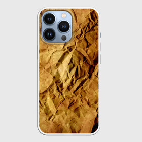 Чехол для iPhone 13 Pro с принтом Старая мятая бумага ,  |  | crumpled | dirty | old | packaging | paper | relief | rusty | texture | wrinkled | yellow | бумага | грязная | желтая | мятая | помятая | рельеф | ржавая | старая | текстура | упаковочная