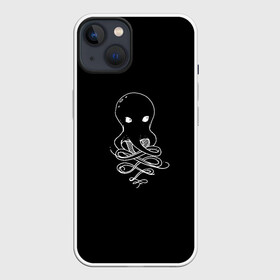 Чехол для iPhone 13 с принтом Small Octopus ,  |  | draw | drawing | octopus | карандаш | милашка | море | морские обитатели | октопус | осьминог | осьминожка | рисунок | рисунок карандашом | рыба