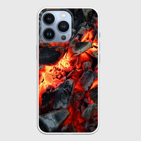 Чехол для iPhone 13 Pro с принтом Древесные угли ,  |  | ash | bonfire | coals | fire | heat | nature | smoldering | tourism | woody | древесные | жар | костер | огонь | пепел | природа | тлеющие | туризм | угли