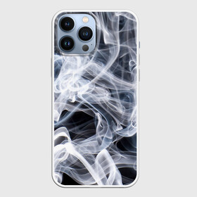 Чехол для iPhone 13 Pro Max с принтом Графика дыма ,  |  | art | black and white | graphics | lines | puffs of smoke | smoke | waves | волны | графика | дым | искусство | клубы дыма | линии | чернобелая