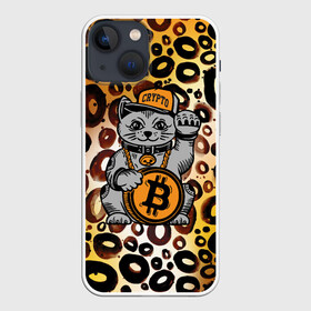 Чехол для iPhone 13 mini с принтом BitCoin кот ,  |  | bitcoin | btc | альткоин | альты | биткоин | биток | бтс | бтц | крипта | криптовалюта