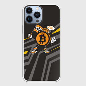 Чехол для iPhone 13 Pro Max с принтом BTC монета ,  |  | Тематика изображения на принте: bitcoin | btc | альткоин | альты | биткоин | биток | бтс | бтц | крипта | криптовалюта