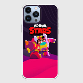 Чехол для iPhone 13 Pro Max с принтом Brawl Stars Meg робот ,  |  | brawl | brawl stars | brawlstars | mec | meg | бравл | бравлстарс | мег | мек | мэг | мэк