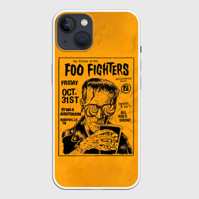 Чехол для iPhone 13 с принтом THE RETURN OF THE... FOO FIGHTERS ,  |  | ff | foo fighters | альтернативный | группа | дэйв грол | крис шифлетт | метал | музыка | надпись | нэйт мендел | постгранж | пэт смир | рок | тейлор хокинс | фу файтерс | фф | хард | хардрок