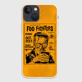 Чехол для iPhone 13 mini с принтом THE RETURN OF THE... FOO FIGHTERS ,  |  | Тематика изображения на принте: ff | foo fighters | альтернативный | группа | дэйв грол | крис шифлетт | метал | музыка | надпись | нэйт мендел | постгранж | пэт смир | рок | тейлор хокинс | фу файтерс | фф | хард | хардрок