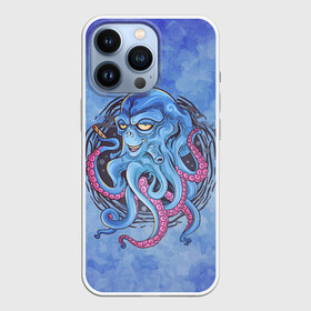 Чехол для iPhone 13 Pro с принтом Мистер Осьминог ,  |  | арт | графика | моллюск | морские жители | мультяшка | осьминог