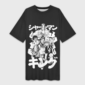Платье-футболка 3D с принтом Братство шаманов ,  |  | anime | shaman king | аниме | анимэ | анна асакура | йо асакура | хао асакура | шаман кинг