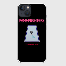 Чехол для iPhone 13 с принтом Saint Cecilia   Foo Fighters ,  |  | ff | foo fighters | альтернативный | группа | дэйв грол | крис шифлетт | метал | музыка | надпись | нэйт мендел | постгранж | пэт смир | рок | тейлор хокинс | фу файтерс | фф | хард | хардрок