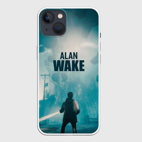 Чехол для iPhone 13 с принтом Алан Уэйк арт ,  |  | action | adventure | alan | entertainment | game | horror | remedy | survival | wake | алан | брайт | игра | лес | ночь | триллер | уэйк | фоллс | фонарик | хоррор | экшн