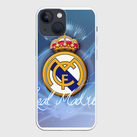 Чехол для iPhone 13 mini с принтом FC РЕАЛ МАДРИД ,  |  | игра | мадрид | реал | спорт | футбол