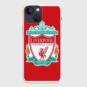 Чехол для iPhone 13 mini с принтом F.C. LIVERPOOL ,  |  | игра | клуб | ливерпуль | спорт | футбол