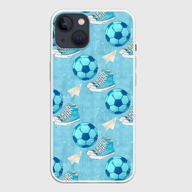 Чехол для iPhone 13 с принтом Юный футболист ,  |  | мальчик | мяч | футбол | футболист | футбольный мяч | школьник