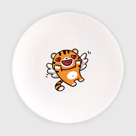 Тарелка с принтом влюбленный тигренок , фарфор | диаметр - 210 мм
диаметр для нанесения принта - 120 мм | Тематика изображения на принте: 2022 | год тигра | новый год | новый год 2022 | символ года | тигр | тигренок | тигрица | тигры