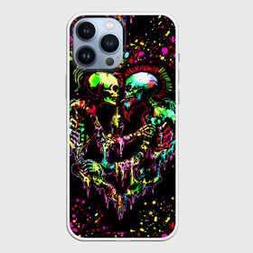 Чехол для iPhone 13 Pro Max с принтом Адская любовь ,  |  | bright colors | day of the dead | drops | fireworks | halloween | heart | holiday | love | mexico | skeletons | spirits of the dead | splashes | брызги | день мертвых | духи мертвых | капли | любовь | мексика | праздник | сердце | скел