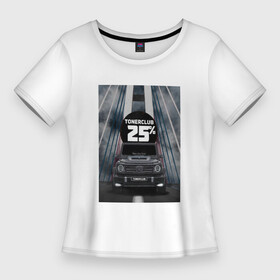 Женская футболка 3D Slim с принтом TONERCLUB25 КАРТИНА ,  |  | amg | amg63 | toner | tonerclub | tonerclub25 | авто | владивосток | гелентваген | гелик | картина | картинка | машина | машины | мост | тонировка