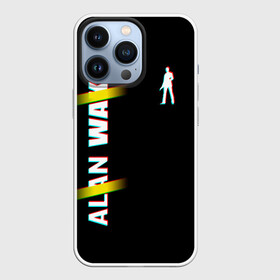Чехол для iPhone 13 Pro с принтом Alan Wake Glitch ,  |  | Тематика изображения на принте: alan wake | алан уэйк | игра | экшен триллер