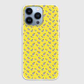 Чехол для iPhone 13 Pro с принтом Pineapple Pattern ,  |  | pineapple | ананас | ананасик | ананасовый узор | праздник | фрукты