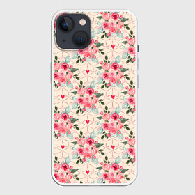 Чехол для iPhone 13 с принтом полевые цветочки ,  |  | весна | девушкам | лето | розы | цветочки | цветы