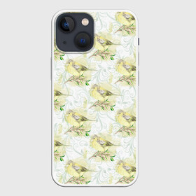 Чехол для iPhone 13 mini с принтом Маленькие птички ,  |  | весна | лето | паттерн | птенец | птица | птицы | птички