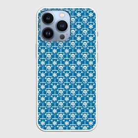 Чехол для iPhone 13 Pro с принтом Snowman. Hockey. ,  |  | christmas | новый год | рождество | снеговик | хоккей