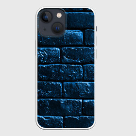 Чехол для iPhone 13 mini с принтом Неоновая, кирпичная стена ,  |  | кирпич | кирпичная стена | неон | неоновая | неоновые кирпичи | стена | фон