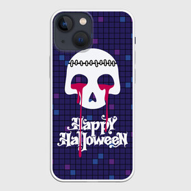 Чехол для iPhone 13 mini с принтом Кровавые слёзы зомби ,  |  | blood | bloody tears | flowing | happy halloween | sewn up | skull | zombie | зашитый | зомби | кровавые слезы | кровь | праздник | течет | хэллоуин | череп