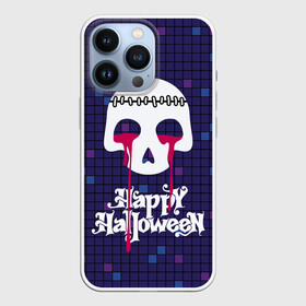 Чехол для iPhone 13 Pro с принтом Кровавые слёзы зомби ,  |  | blood | bloody tears | flowing | happy halloween | sewn up | skull | zombie | зашитый | зомби | кровавые слезы | кровь | праздник | течет | хэллоуин | череп