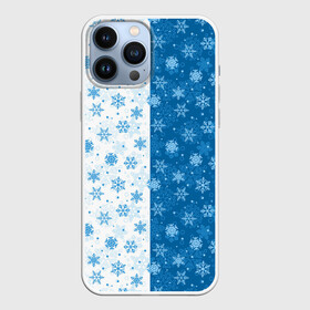 Чехол для iPhone 13 Pro Max с принтом Снежинки (зимняя пора) ,  |  | merry christmas | дед мороз | ёлка | зима | мороз | новый год | подарок | праздник | рождество | с новым годом | сантаклаус | снег | снеговик | снегурочка | снежинки | снежные узоры | узоры