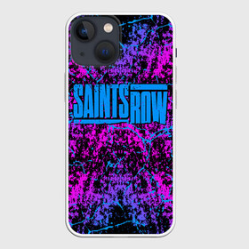 Чехол для iPhone 13 mini с принтом Сайнтс Роу   Saints Row ,  |  | Тематика изображения на принте: los panteros | marshall | row | saints | santo ileso | the idols | игра | сайнтс роу | санто илесо | святые | улица святых