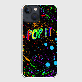 Чехол для iPhone 13 mini с принтом POP IT CRAZY BRUSHES   ПОП ИТ БРЫЗГИ КРАСОК ,  |  | pop it | popit | simple dimple | антистр | поп ит | попит | симпл | симпл димпл | тренд