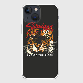 Чехол для iPhone 13 mini с принтом Глаз Тигра ,  |  | eye of the tiger | hardrock | music | rock | tiger | глаз тигра | музыка | рок | тигр | хардрок