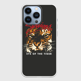 Чехол для iPhone 13 Pro с принтом Глаз Тигра ,  |  | eye of the tiger | hardrock | music | rock | tiger | глаз тигра | музыка | рок | тигр | хардрок