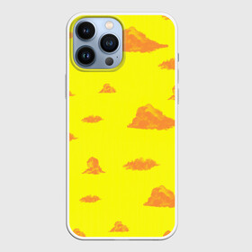 Чехол для iPhone 13 Pro Max с принтом Рыжие облака ,  |  | весна | желтый | лето | листья | небо | облака | оранжевый | осень | позитивный | рыжий | свет | светлый | солнечный | солнце | тучи | яркий