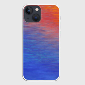 Чехол для iPhone 13 mini с принтом Закат в море ,  |  | блеск | блик | вода | градиент | жидкость | закат | звезда | космос | море | океан | отблеск | отражение | планета | рассвет | свет | солнце