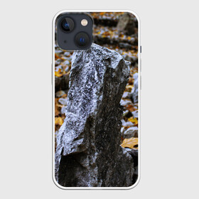 Чехол для iPhone 13 с принтом Осенняя лень ,  |  | апатия | вдохновение | грусть | депрессия | желтый | камень | камни | камушек | кризис | лень | листочек | листья | осень | природа | сезон | творчество | усталость