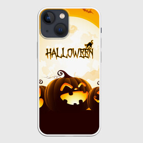 Чехол для iPhone 13 mini с принтом HALLOWEEN   ХЭЛЛОУИН (ТЫКВЫ). ,  |  | Тематика изображения на принте: bones | ghost | halloween | pumpkin | skull | кости | летучие мыши | приведение | призрак | скелет | тыква | хеллоуин | хоррор | хэллоуин